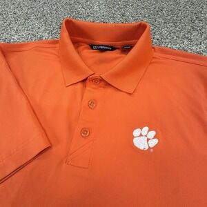 Cutter & Buck Clemson Tigers‎ Short Sleeve Golf Polo Shirt Mens Stretch Size S